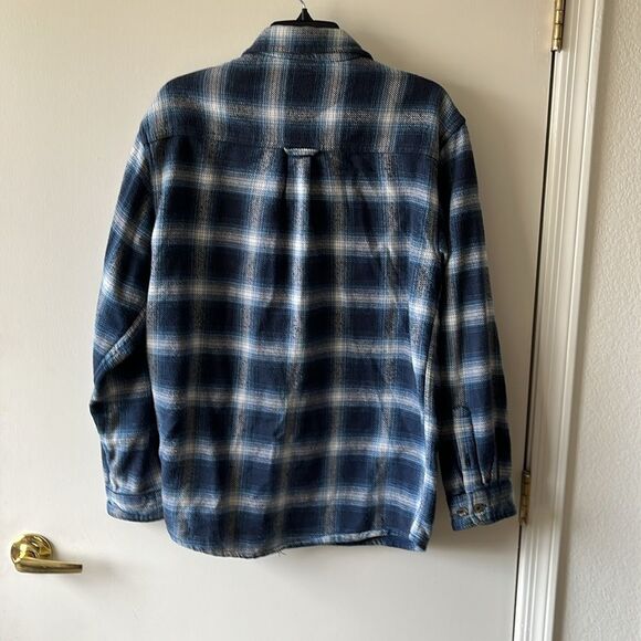Field & Stream Long Sleeve Shirt Size Medium GUC Blue/ white - Picture 2 of 5